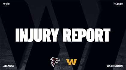 Commanders-Falcons Week 12 injury report