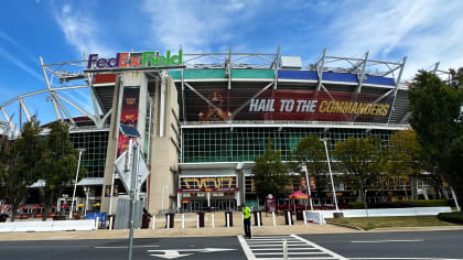 Featured in End Zone at Washington Commanders Game as Fedex Customer