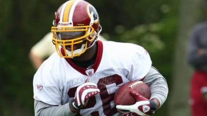 Washington Redskins Clinton Portis runs against the Philadelphia