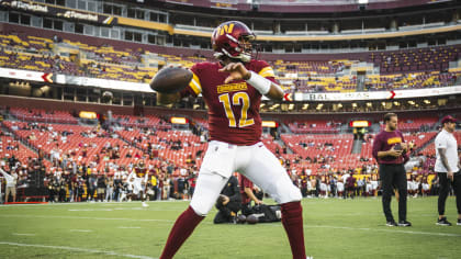 Washington Redskins sidelines during home preseason game against