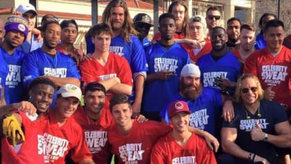 Rashad Ross Shows Off His Rockets At Celebrity Sweat Flag Football Challenge