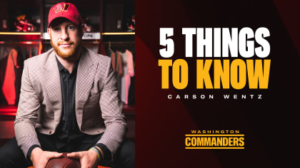 washington commanders carson wentz news