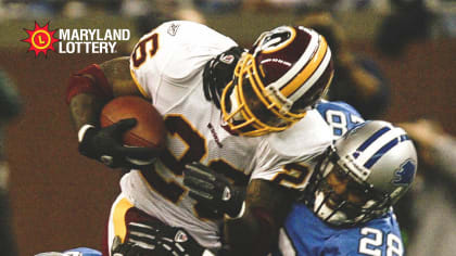 Washington Redskins' running back Clinton Portis rushes for a 1