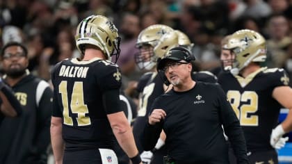 Baltimore Ravens quarterback Lamar Jackson has nowhere to go as he's  swarmed by New Orleans Saints on attempted QB keeper