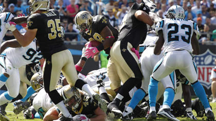 The Saints beat the Panthers 30-27