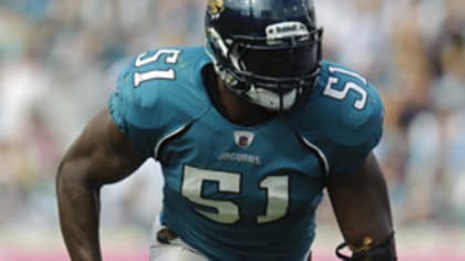 Jacksonville Jaguars linebacker Clint Ingram plays against the