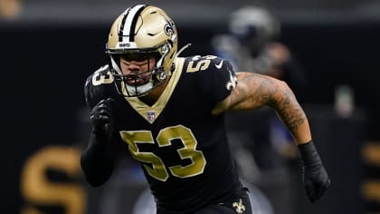 New Orleans Saints linebacker Zack Baun (53) during an NFL football game  against the Green Bay Packers, Sunday, Sept. 27, 2020, in New Orleans. (AP  Photo/Tyler Kaufman Stock Photo - Alamy