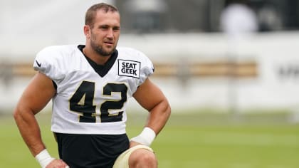 New Orleans Saints linebacker Chase Hansen (40) carries the ball