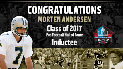 Morten Andersen - 25 Different Football Cards of Pro Football Hall