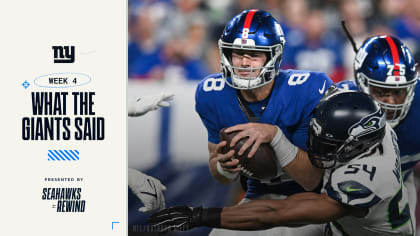 What The Giants Said - 2023 Week 4: Seahawks at Giants