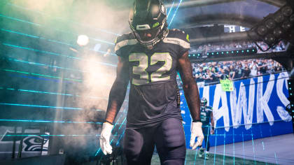 Seattle Seahawks Chris Carson Autographed Custom Blue Champion Jersey JSA  #WPP267963 - Mill Creek Sports