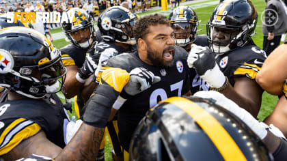 Steelers defensive line continuing traditional Friday look with 'work shirts '