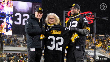 Franco Harris' retired jersey display unveiling at Acrisure Stadium