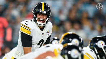 Pittsburgh Steelers center Kendrick Green (53) and linebacker Robert  Spillane (41) wait to take the field before a preseason NFL football game  against the Jacksonville Jaguars, Saturday, Aug. 20, 2022, in Jacksonville