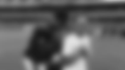 Chicago Bears players and coaches on the field for Family Fest at Soldier Field, Sunday, August 6, 2023, in Chicago, Illinois.