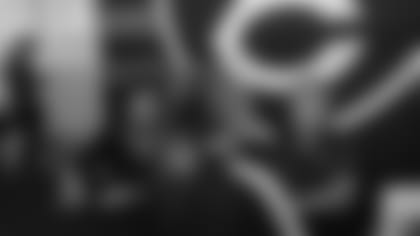 Chicago Bears players and coaches on the field for Family Fest at Soldier Field, Sunday, August 6, 2023, in Chicago, Illinois.