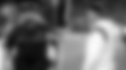 Jim Caldwell and Nathaniel Hackett