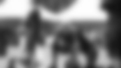 Trey Hendrickson (left) and Sam Hubbard plotted mayhem in Thursday's practice.