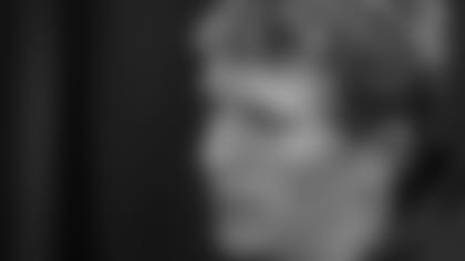 Cincinnati Bengals quarterback Ryan Finley during a news conference.