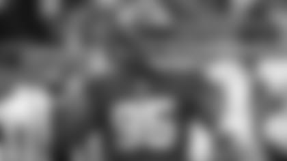 Defensive tackle B.J. Hill has played in all 48 possible games (17 starts) during his career, and has 102 tackles, 7.5 sacks and three passes defensed.