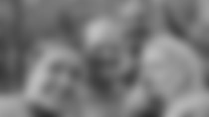 Healthcare hero Patrick Clausen with (left to right) daughter Olivia, wife Susie and daughter Emily.