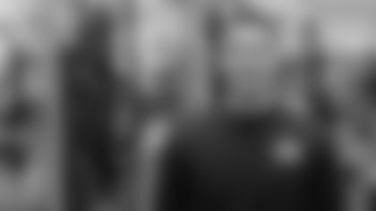 Joey Boese in his new digs in the Paul Brown Stadium weight room.