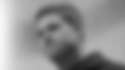 Cincinnati Bengals head coach Zac Taylor speaks at a news conference after an NFL football game between the Los Angeles Rams and the Bengals, Sunday, Oct. 27, 2019, at Wembley Stadium in London. (AP Photo/Tim Ireland)