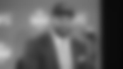 Alabama tackle Jonah Williams speaks at a press conference after the Cincinnati Bengals selected Williams in the first round of the NFL Draft, Thursday, April 25, 2019 in Nashville, Tenn. (AP Photo/Vera Nieuwenhuis)