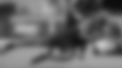 North Carolina State linebacker Germaine Pratt runs a drill at the NFL football scouting combine in Indianapolis, Sunday, March 3, 2019. (AP Photo/Michael Conroy)