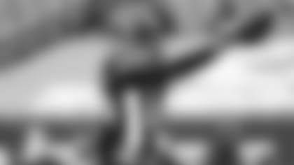 Wide receiver Tee Higgins points for a first down during a game against the Dallas Cowboys on Sunday, Dec. 13, 2020.