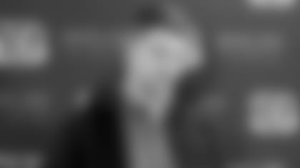 Cincinnati Bengals quarterback Jeff Driskel takes questions in a news conference after an NFL football game against the Pittsburgh Steelers, Sunday, Dec. 30, 2018, in Pittsburgh. The Steelers won 16-13. (AP Photo/Don Wright)