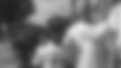 Giovani Bernard (left) and Nate Solder at Friday's event.