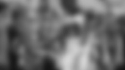 Cincinnati Bengals running back Joe Mixon greets fans during practice before an NFL preseason football game, Thursday, Aug. 9, 2018, in Cincinnati. (AP Photo/Frank Victores)