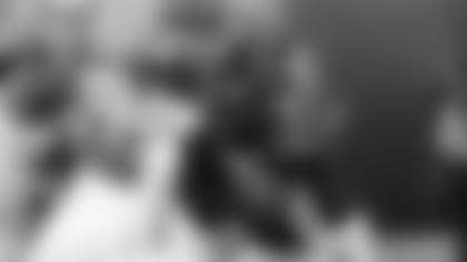 Cordy Glenn in action blocking against the Tampa Bay Buccaneers.