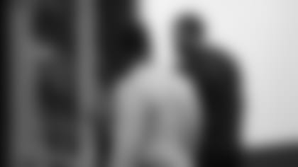 Cordy Glenn opens the door for Geno Atkins as the Bengals mustered for the first time under head coach Zac Taylor on Tuesday.