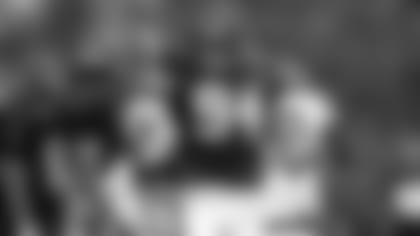 End Sam Hubbard (94) needs to help the depleted defensive line.