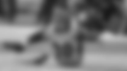 Safety Jesse Bates makes a tackle in week four against the Atlanta Falcons.