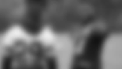 Stanley Morgan, Jr. (pointing during a practice this season) ) made one of Sunday's big plays. But both he and cornerback Tony McRae (29) are in concussion protocol.