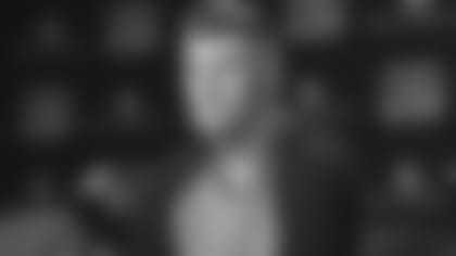 Cincinnati Bengals quarterback Andy Dalton attends a news conference.