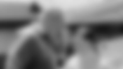 Dave Lapham (left) greets old friend Rob Hunt.