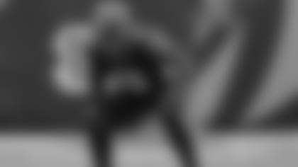 Fred Johnson gets another call at right guard Sunday.