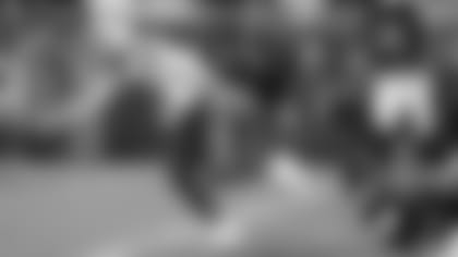 Quarterback AJ McCarron reaches across the goal line on his touchdown run.