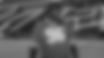 Vincent Taylor. Buffalo Bills Crucial Catch Pizza Party, New Era Field, October1, 2019. Photo by Sara Schmidle