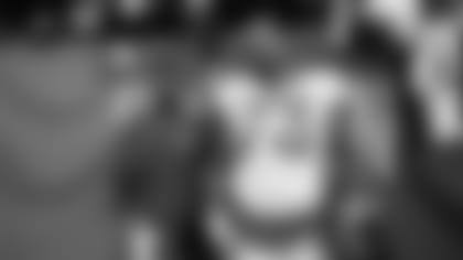 Stefon Diggs (14) and Dion Dawkins (73) during the NFL Pro Bowl game on February 6, 2022 at Allegiant Stadium in Las Vegas, Nevada. Photo by Ben Green