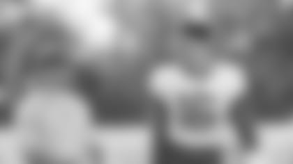 Chad Hall, Isaiah Hodgins (16). Buffalo Bills Week 8 practice, October 27, 2021. Photo by Bill Wippert