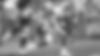 Rookie running back Devin Singletary breaks free during Buffalo's first practice in pads on Saturday.