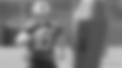 Defensive end Trent Murphy works on his pass rush moves during a spring OTA workout.