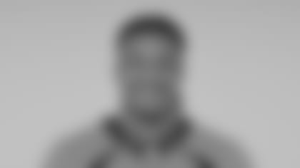 This is a 2023 photo of Jonas Griffith of the Denver Broncos NFL football team.  This image reflects the Denver Broncos active roster as of June 12, 2023 when this image was taken.  (AP Photo)