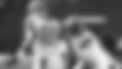 Cleveland Browns tight end Darren Fells, right, is congratulated by tight end David Njoku (85) after scoring against the Oakland Raiders during the first half of an NFL football game in Oakland, Calif., Sunday, Sept. 30, 2018. (AP Photo/Ben Margot)