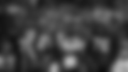 TAMPA, FL - NOVEMBER 23, 2020 - Wide Receiver Mike Evans #13 of the Tampa Bay Buccaneers celebrates a touchdown with Quarterback Tom Brady #12 during the game between the Los Angeles Rams and Tampa Bay Buccaneers at Raymond James Stadium. The Buccaneers lost the game, 27-24. Photo By Kyle Zedaker/Tampa Bay Buccaneers